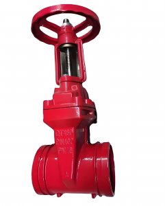 手動(dòng)Z81X-16 DN100 QT450溝槽明桿閘閥	